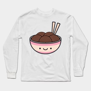 Cute Ramen Noodles Long Sleeve T-Shirt